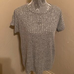 Grey knit t-shirt